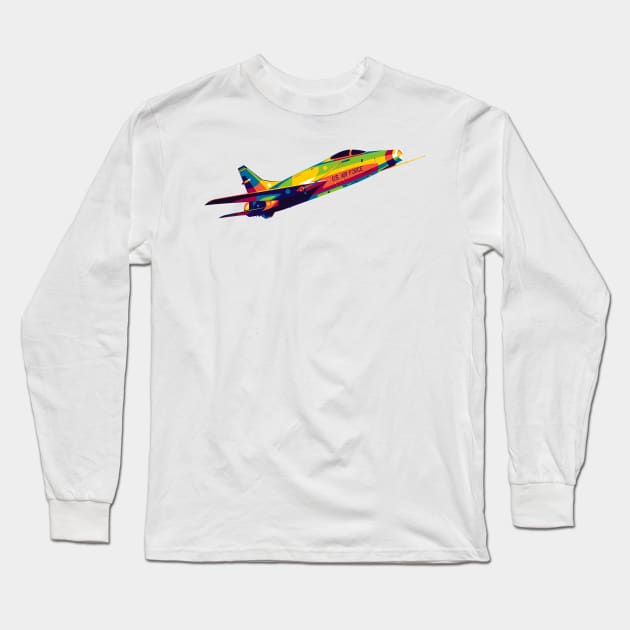 F-100 Super Sabre Long Sleeve T-Shirt by wpaprint